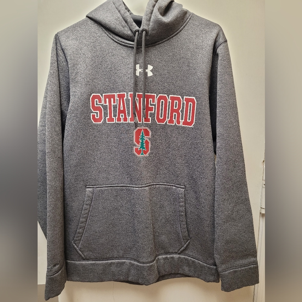 Under Armor Hoodie, gray, Stanford men's medium